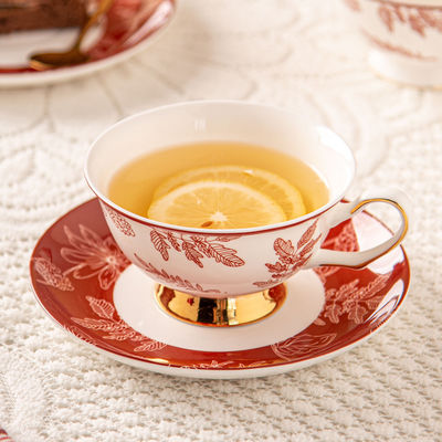 200ML Ceramic Type Porcelain Cup And Saucer Plate Tea Perfect For Mom On Mother'S Day